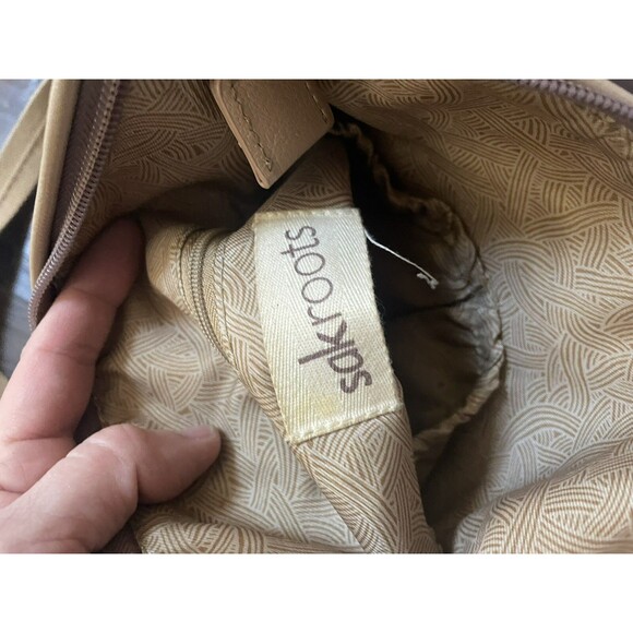 SakRoots Multicolor Bird Floral Crossbody Bag Purse Tan Adjustable Strap Brown - Picture 3 of 16